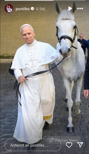 Pic of the day: Der Papst besitzt jetzt ein Pferd